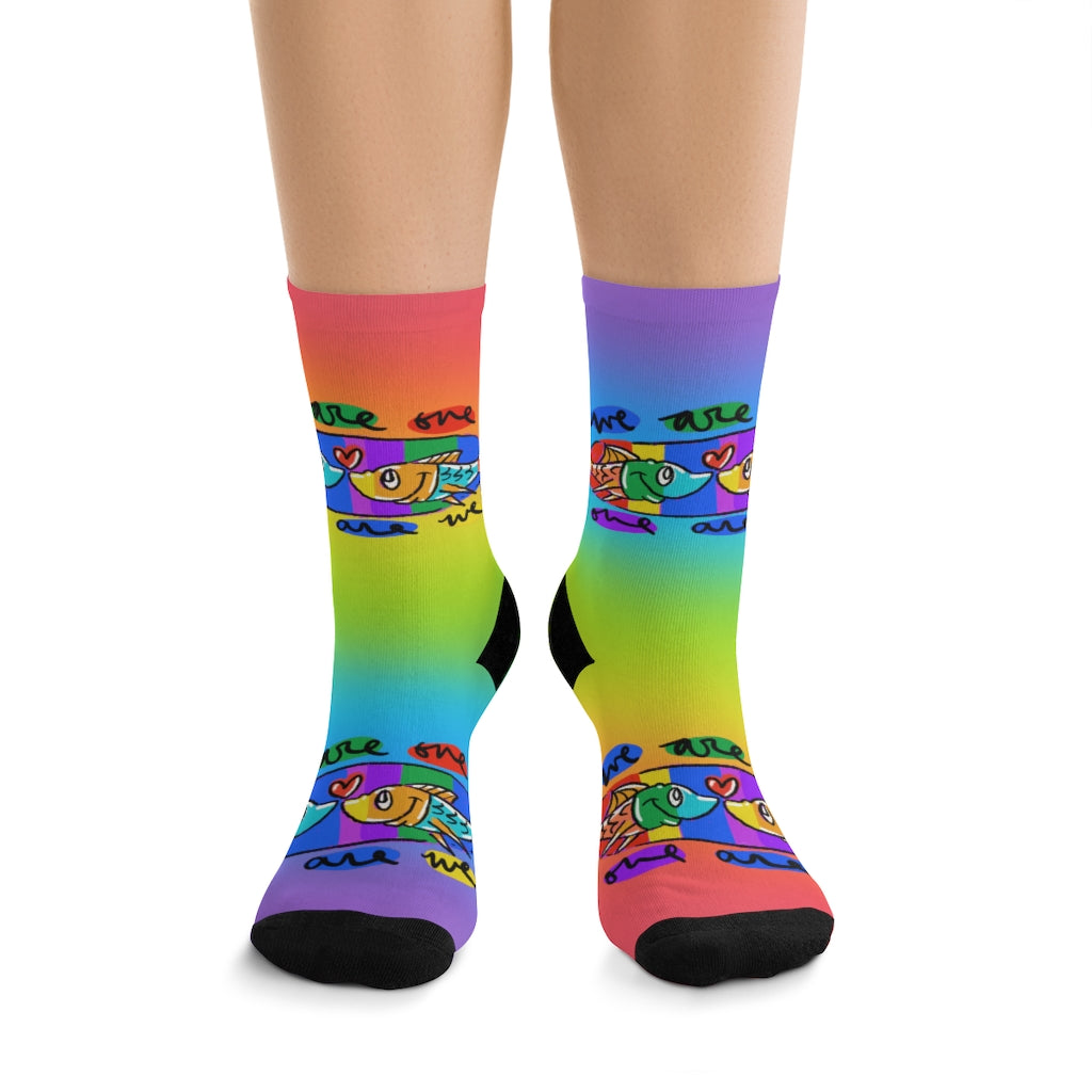 We are One, One are We - Rainbow Collection - Lebo Tribe Socks